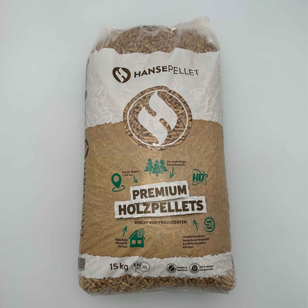 Holzpellets 15 kg (Hersteller Hansepellets)