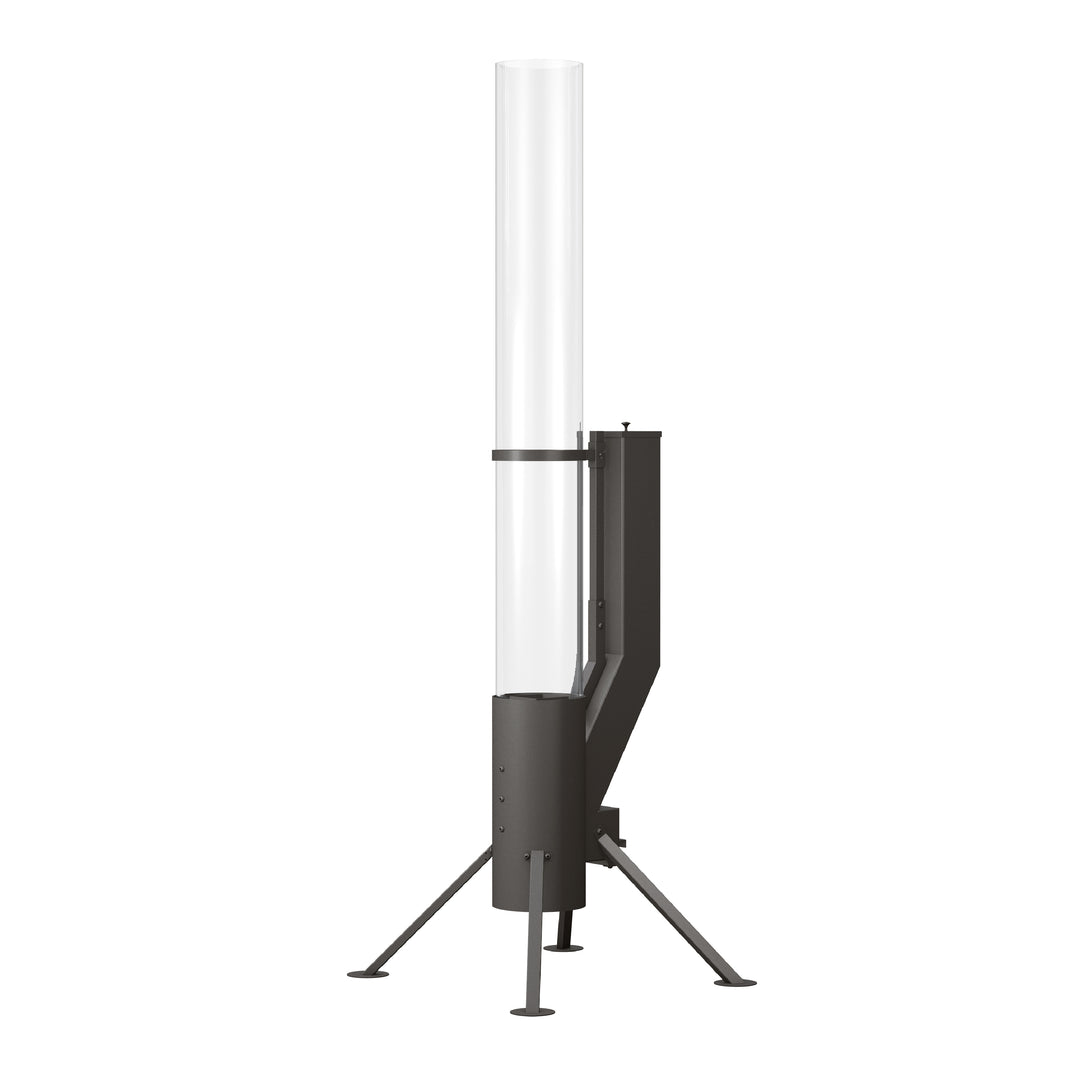 antorcha de tubo de fuego de antorcha de tubo de fuego Gardenflare cuerpo XXL con tubo de cristal, cepillo y cubierta para la lluvia
