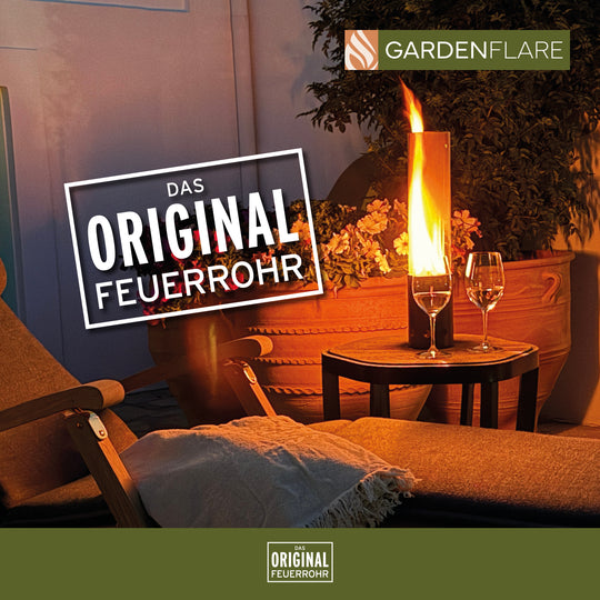 Fuego de mesa Gardenflare, acero inoxidable, plata