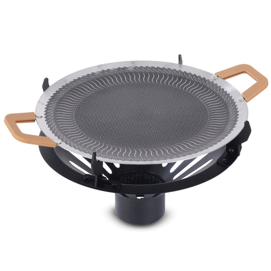 Gardenflare Grillaufsatz komplett mit Grillpfanne und Halterung