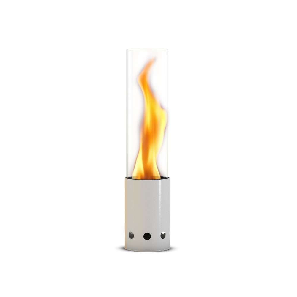 Fuego de mesa Gardenflare, acero inoxidable, blanca