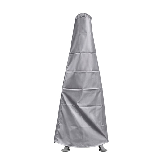 Gardenflare Premium cover gray, feet of the fire tube visible against a white background