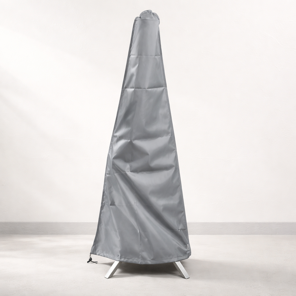 Gardenflare classic cover gray, feet of the fire tube visible