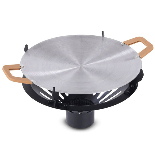 Gardenflare Universal-Grillaufsatz – Grillpfanne mit Silikongriffen