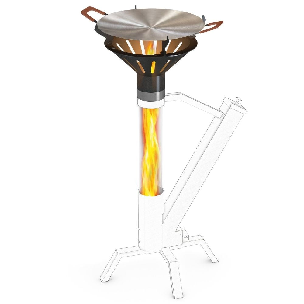 Gardenflare Universal-Grillaufsatz – Freisteller mit Flamme