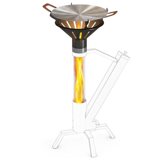 Gardenflare Universal-Grillaufsatz – Freisteller mit Flamme