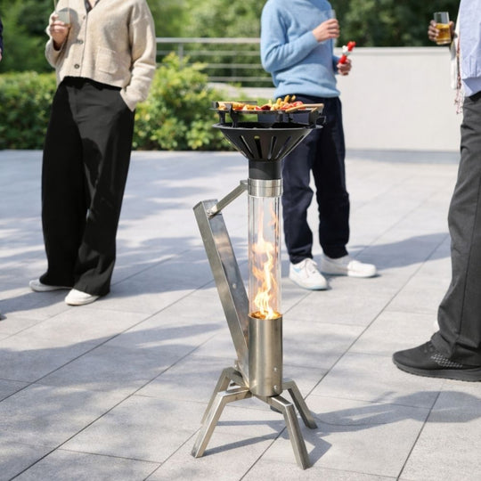 Gardenflare Universal-Grillaufsatz – Stimmungsbild beim Grillen