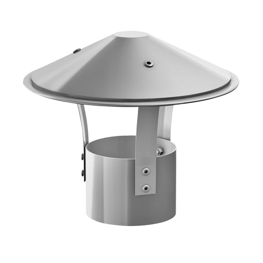 Gardenflare Tube de feu classique Pare-étincelles en acier inoxydable, fond blanc